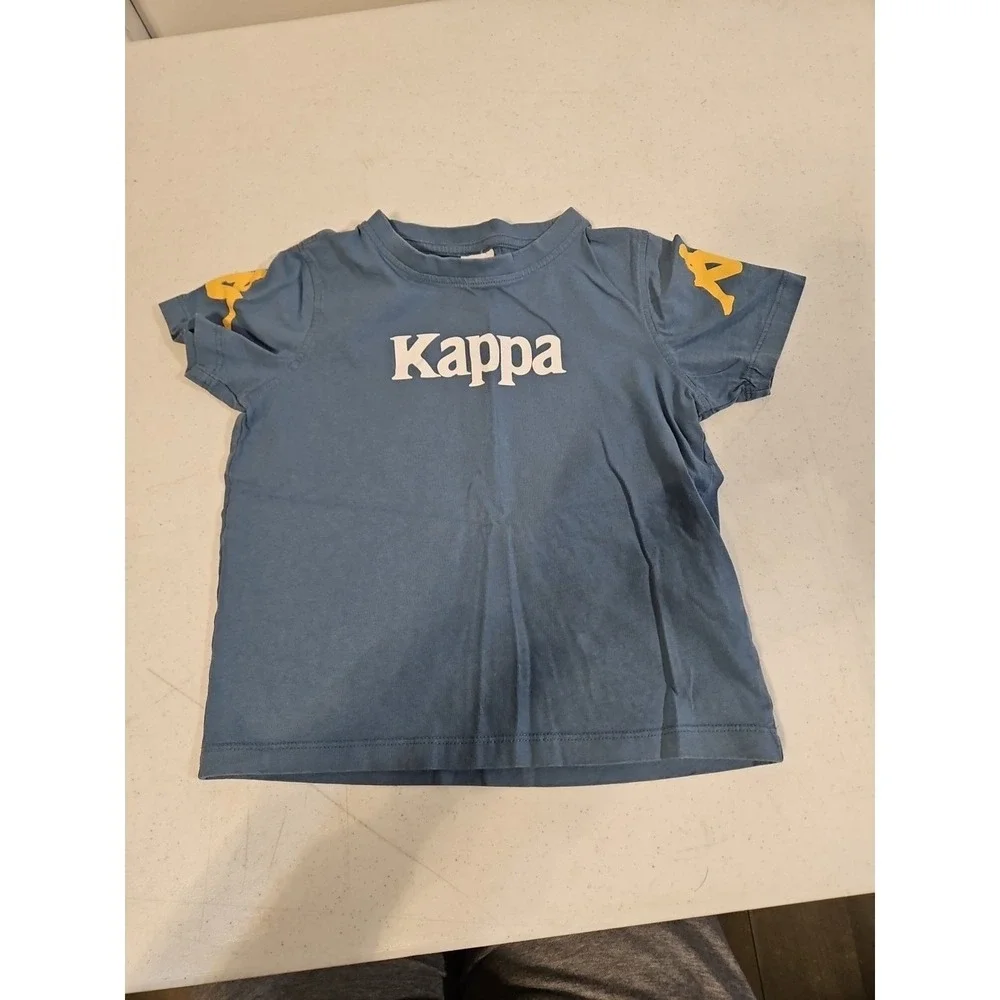 Kappa TShirt Athletic Tee Blue 6 Years Logo 100%cotton‎ (1355